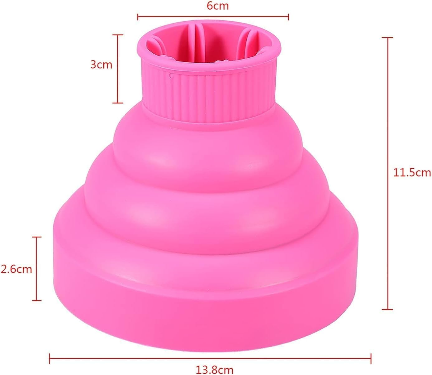 Universal Foldable Hair Diffuser Hair Dryer Adaptable for Impact Dryer with Nozzle 1.575-1.968 Inches (4-5 Cm) image number 2