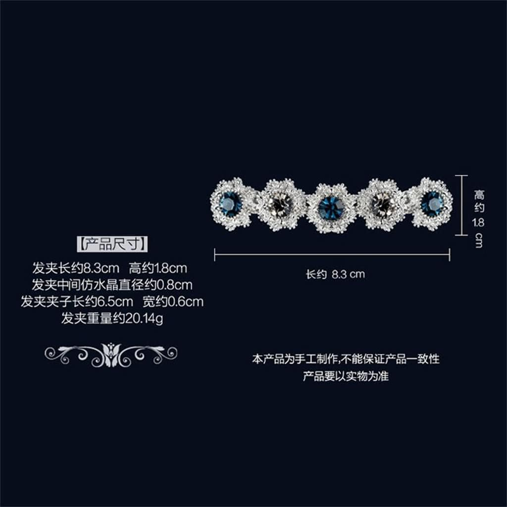 Alligator Clip,Headdress,Hair Clamp,Hairpins,Hairpin Hairpin Hair Accessories Headwear Handmade Non-Slip Flower Lining Skin Dreamlike Headwear Gift (Color : A, Size : 8.3 * 1.8Cm) image number 2