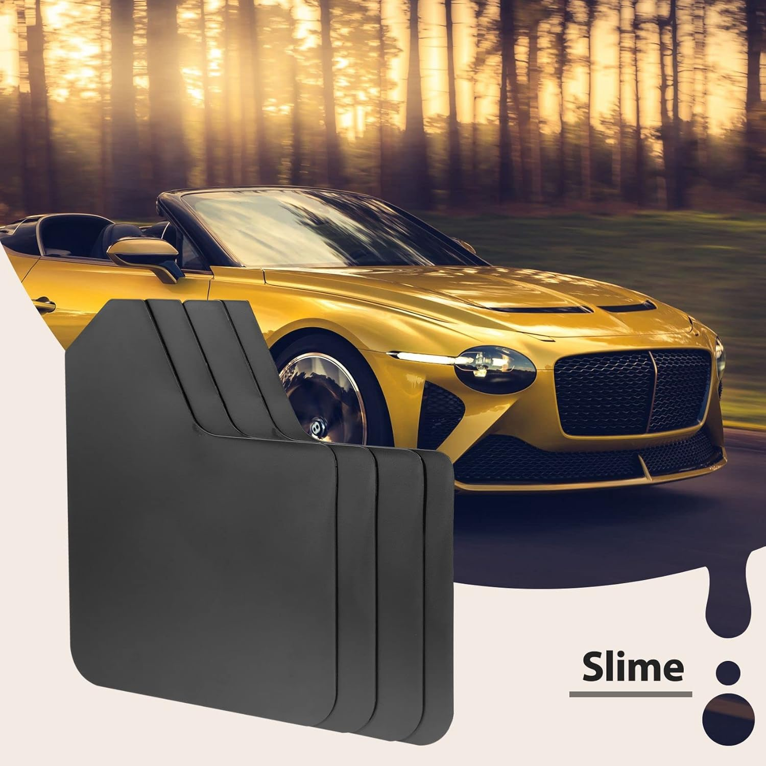 4Pcs Universal Mud Flaps for Car Pickup Van Truck Mudflaps Mudguards Splash Guards with Screw image number 1