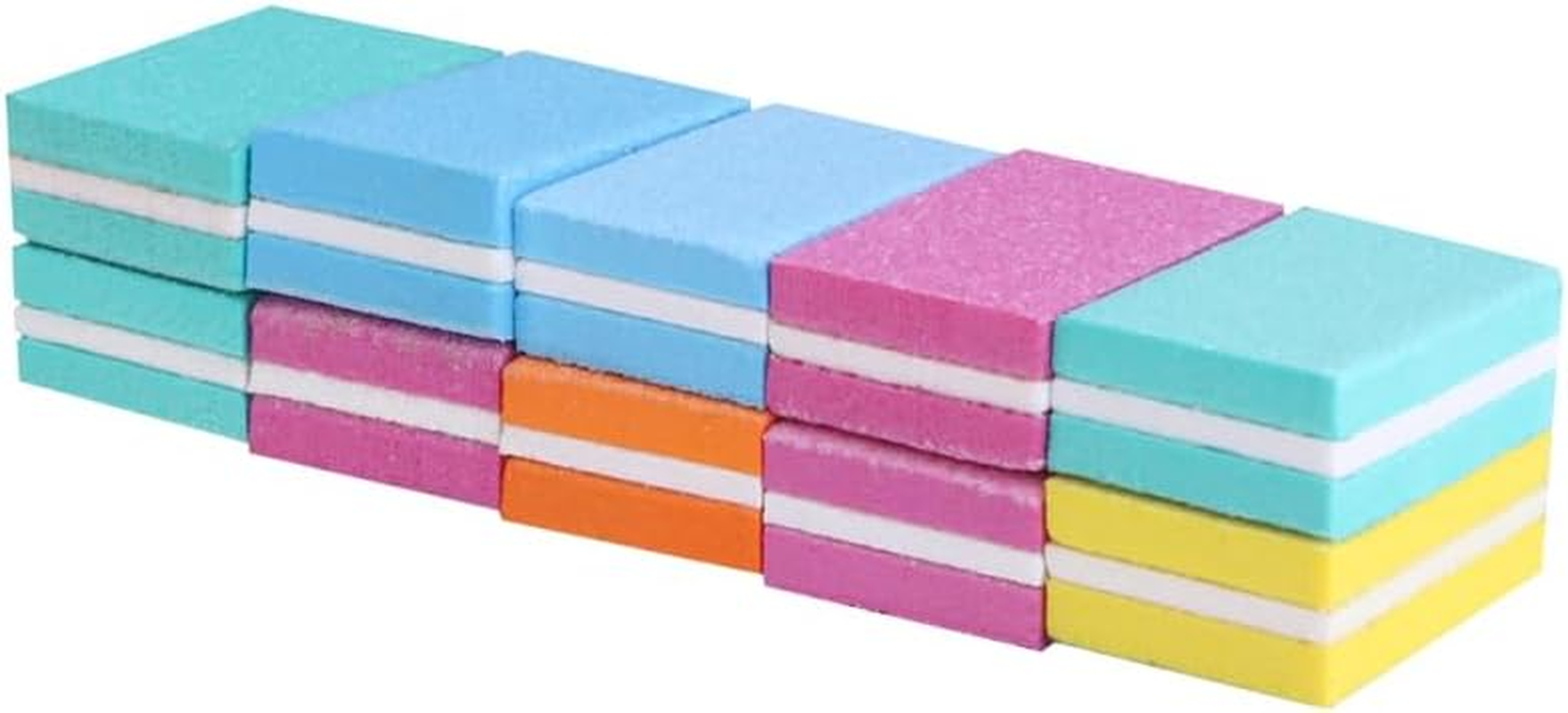 Beaupretty 10Pcs Small Square Sanding Block Nail Buffers Nail Sanding Polisher Polish Block Four Sided Nail File Mini Nail File Toe Nail Buffer Nail Rasp Baby Care Polishing File image number 4