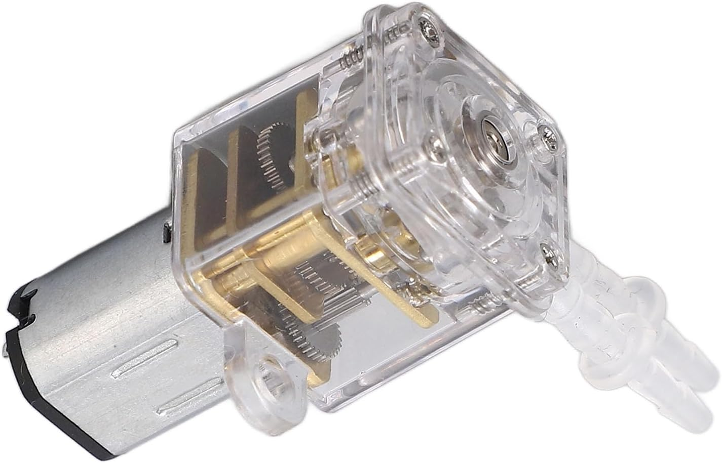 Tnfeeon Micro Peristaltic Pump, 1.5Ml/Min Peristaltic Metering Pump Small Metal Transparent Cover for Beauty Instruments (G15-6V) image number 2