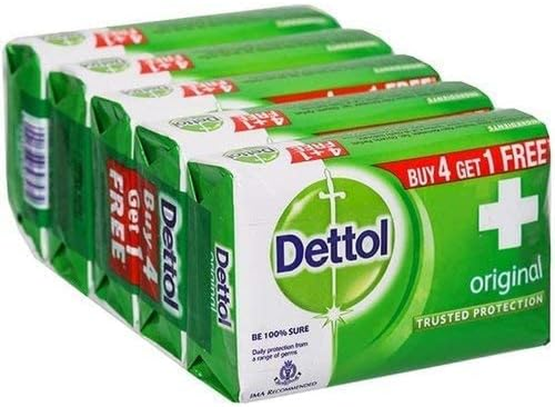 Dettol Original Protection Soap 125 Gm (4+ 1 Free) image number 2