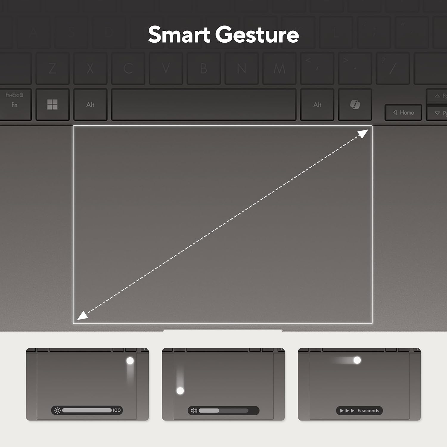ASUS Zenbook S 16 Lifestyle Laptop. 16" 3K OLED Display. AMD Ryzen AI 9 HX 370 Processor 2.0Ghz (Up to 5.1Ghz) up to 50TOPS. LPDDR5X 32GB RAM. 1TB Pcie 4.0 SSD. Wi-Fi 7. Win 11 Home image number 3