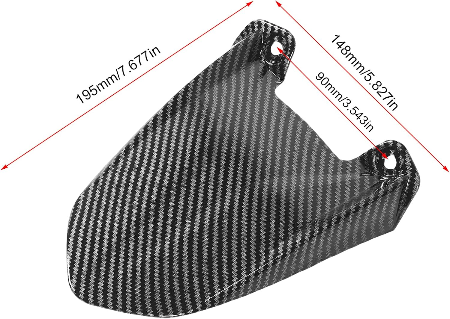 Motorcycle Rear Fenders, Carbon Fiber Pattern Mudguard Protector Compatible with Talaria Sting X3 MX3 MX4 image number 6