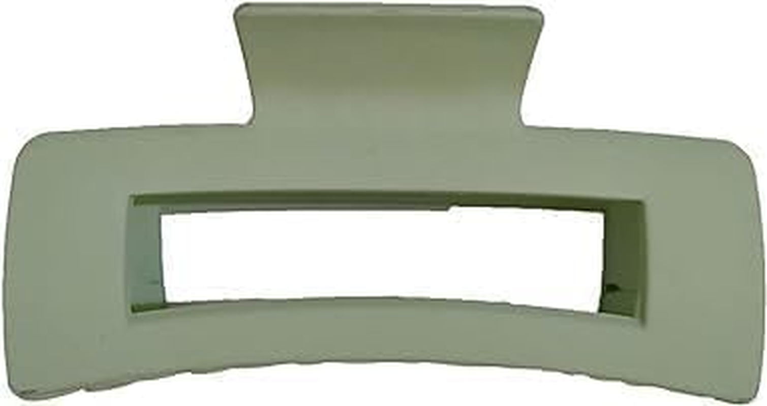 Green Hair Claws for Women Firm Hair Claws Large Clips Strong Hold Large Claws Hair Clips Hair Accessories for Women Girls Thick Thin Long Hair Non-Slip Square image number 3