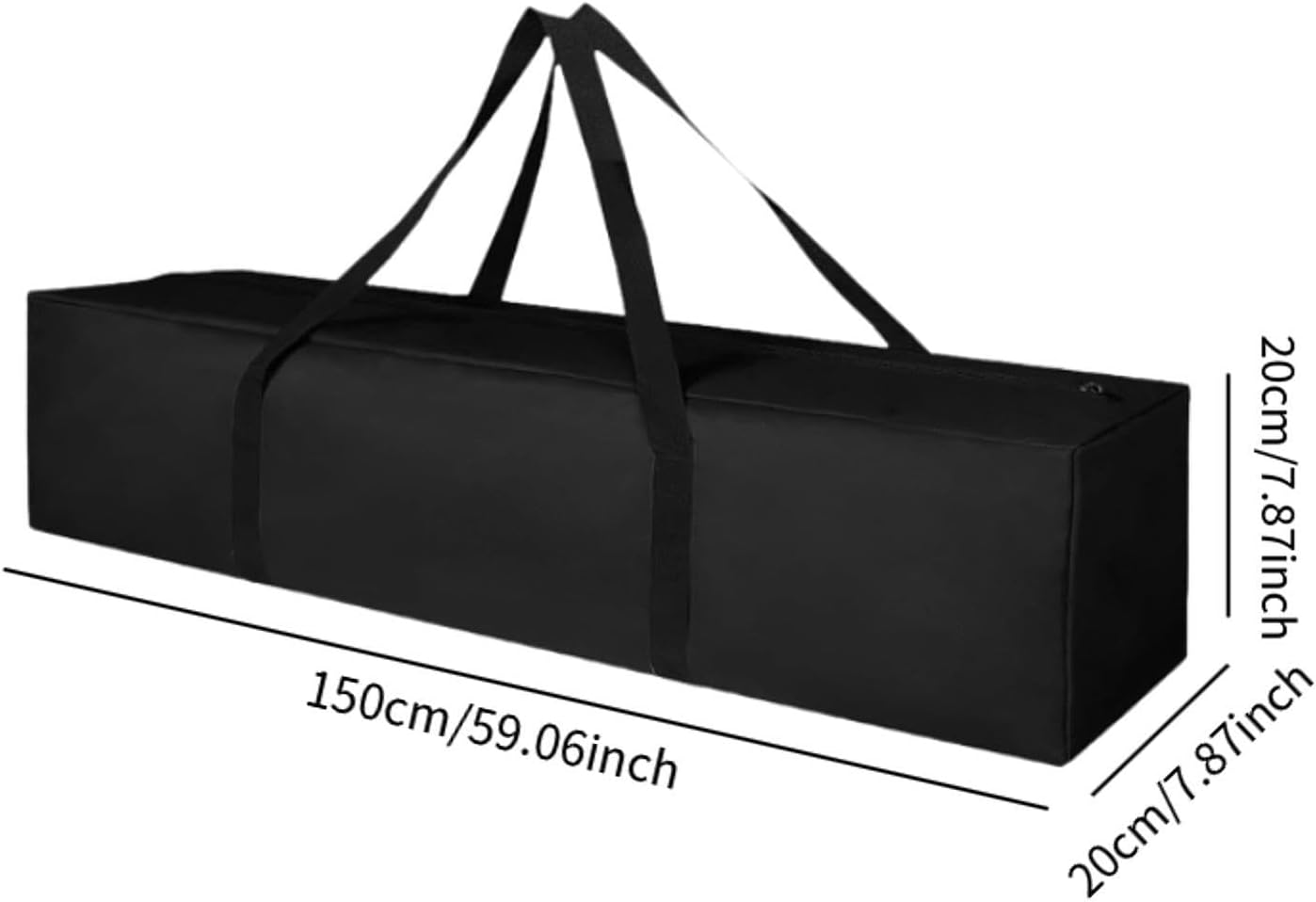 Pegciuho Tent Pole Zippered Storage Bag Camping Storage Bag Travel Luggage Bag Tripod Bag for Tents image number 5