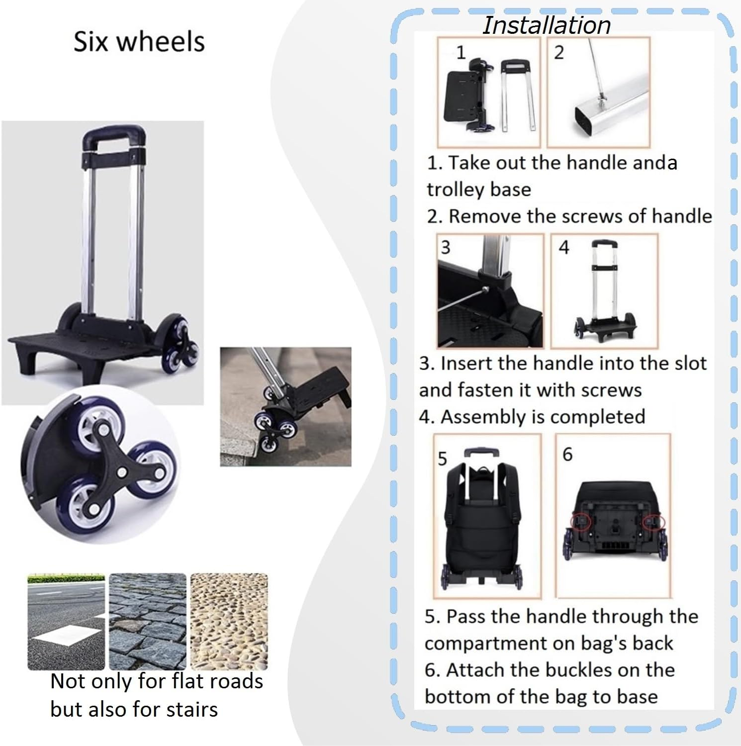 Rolling Backpack for Boys Kids School Bag with Wheels for Elementary Middle School Trolley Luggage Bookbag image number 6