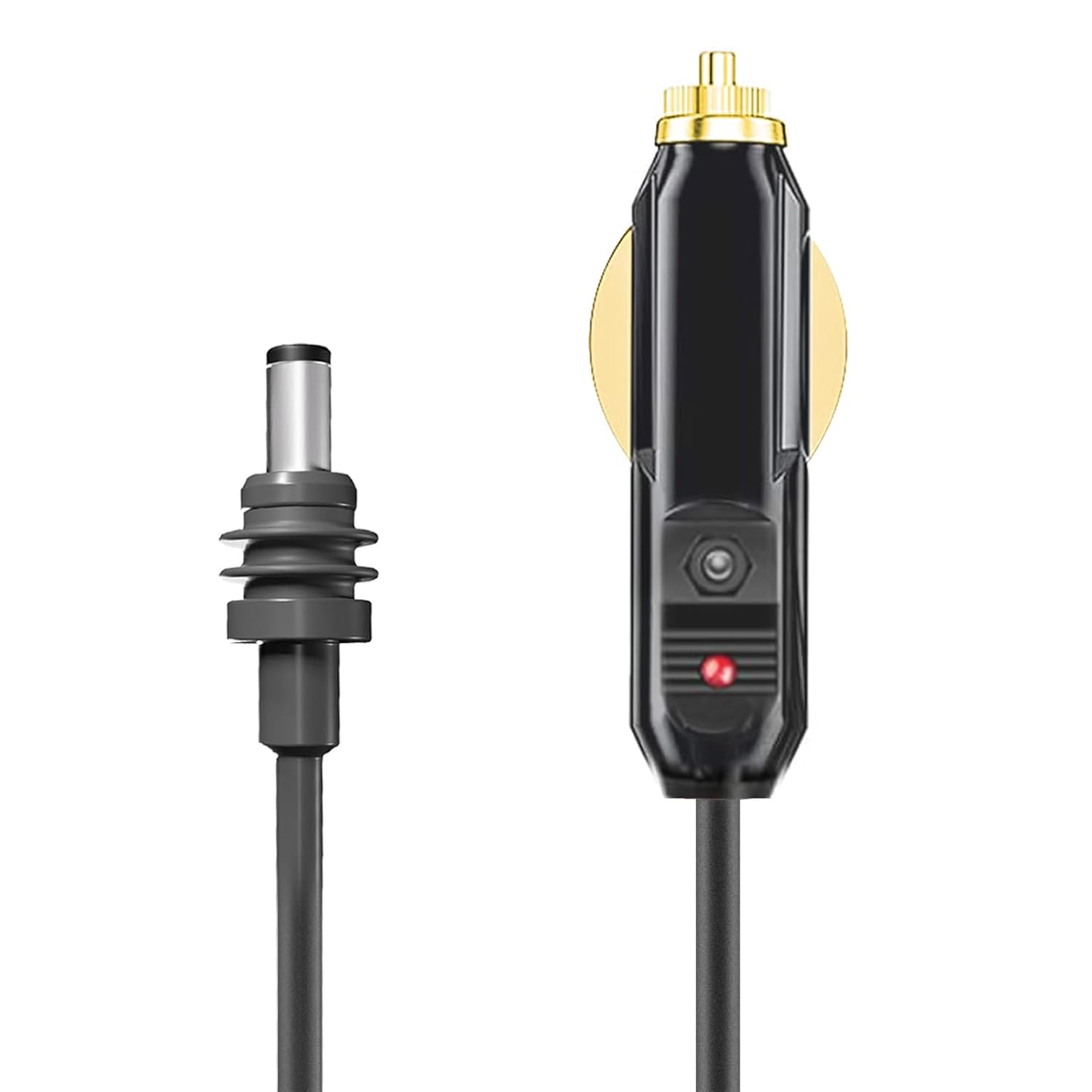 Mini DC Power Cable, 3.28FT/9.8FT 24V-12V DC Car Charger Auto Power Supply for Satellite, Replacement Cable for Mini, 18AWG Cable for Trucks Ships, (3 image number 2