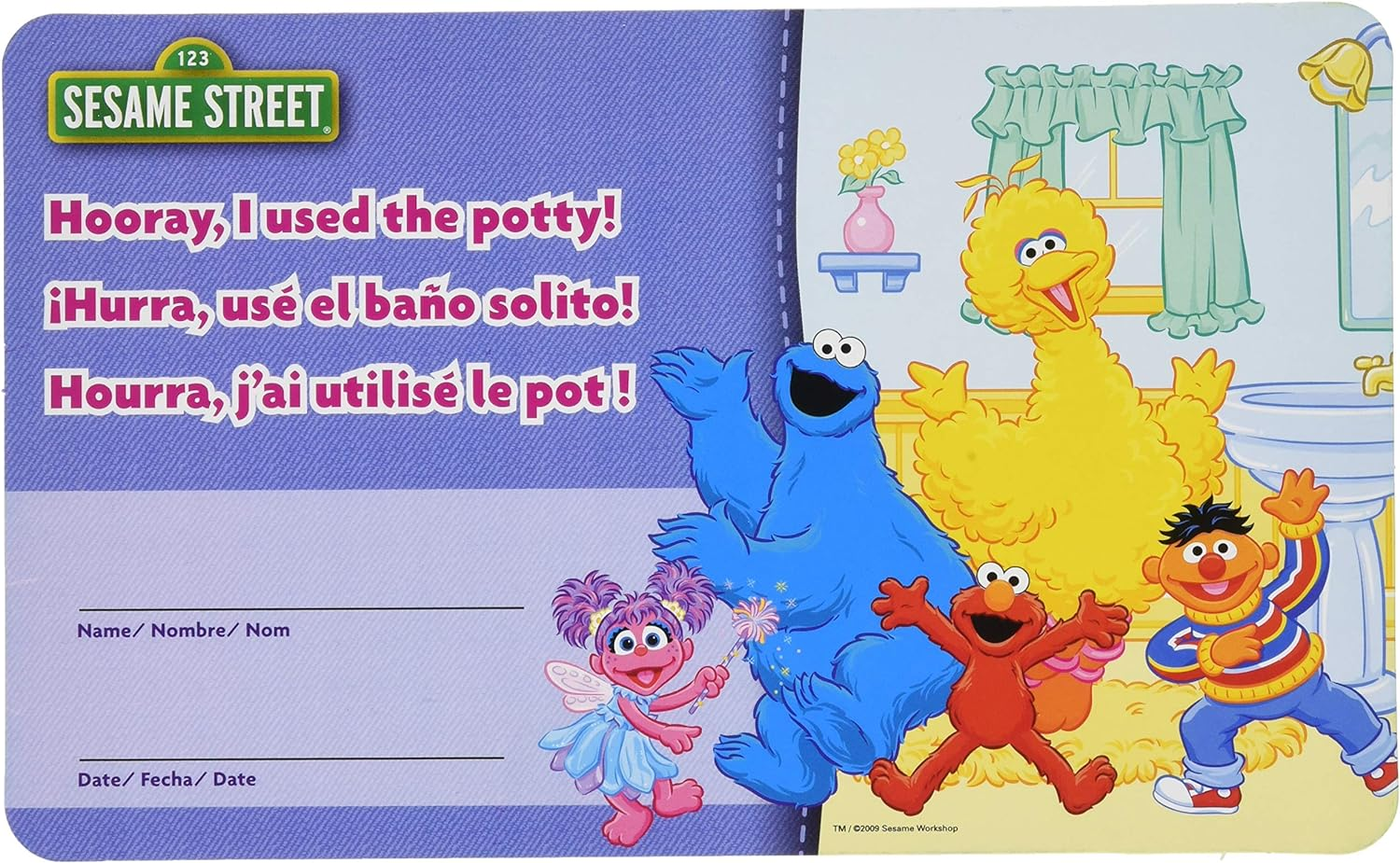 Ginsey Sesame Street Potty Training Rewards Kit, Promote Good Potty Habits image number 4