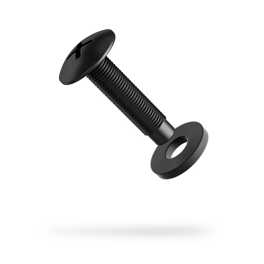 AC Infinity Carbon Steel 10/32 Rack Screws and Nylon Washers. 50-Piece Set for Equipment Server Racks Enclosures and Cabinets. image number 1