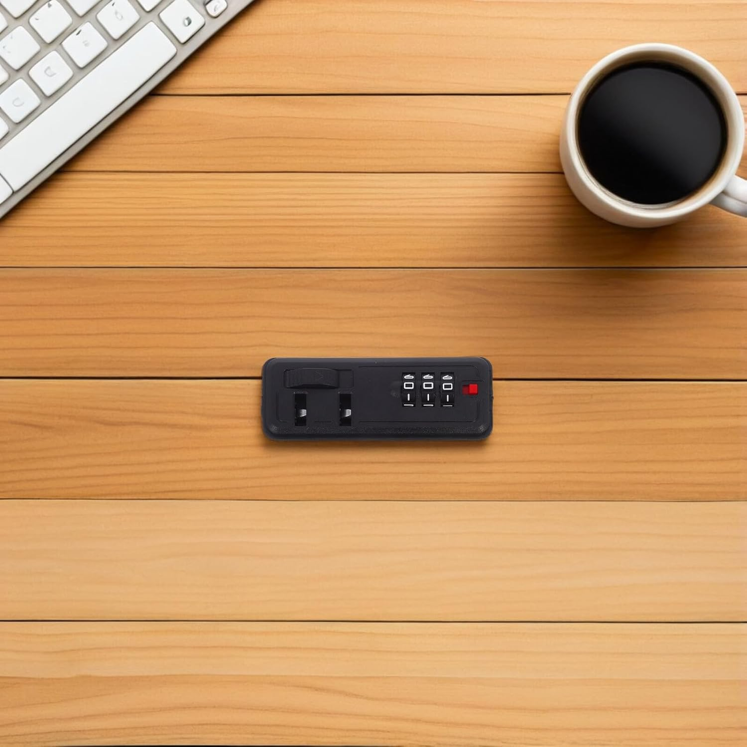 WESIEVYA Universal 3-Digit Combination Luggage Lock for Suitcases and Tool Boxes, Flush Mount Self-Setting Zipper Lock for Travel Case Security image number 1