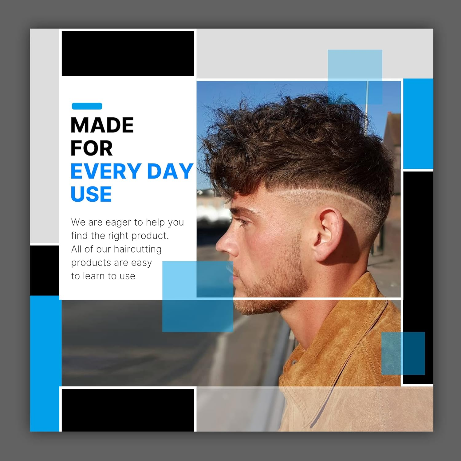 Clipper Guards for Wahl 10 12 14 16 18 20 Hair Clipper Guards 6Pcs Extra Long Clipper Guard Attachments 2.5 Inch Clipper Guides Multiple Sizes Universal 2.5", 2.25", 2", 1.75", 1.5", 1.25" (Blue) image number 2