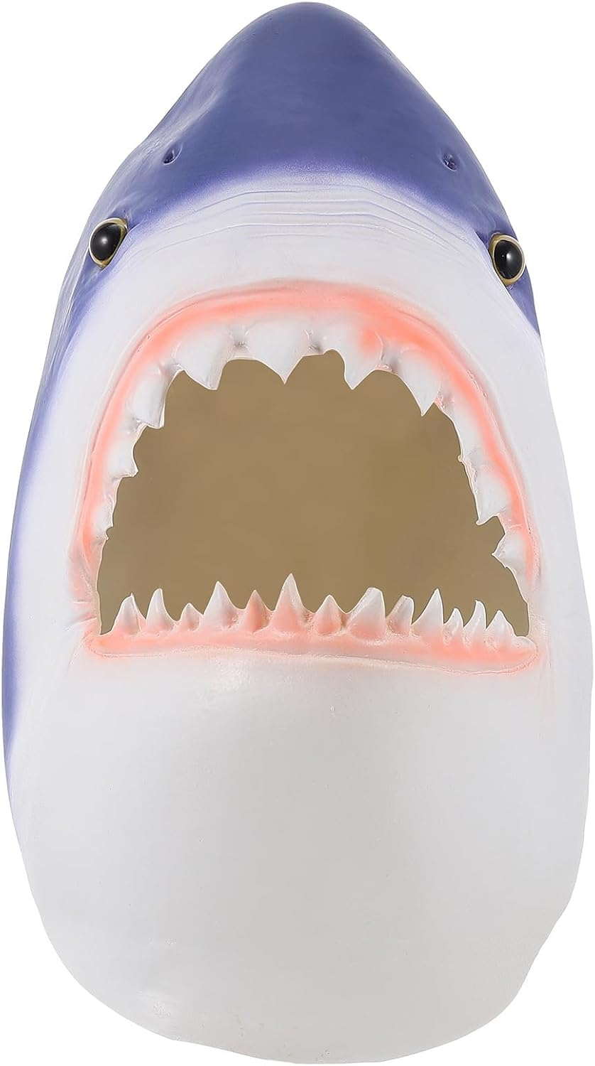 Shark Mask Creative Shark Design Animal Headgear for Costumes, Parties, and Photo Props - Fun and Unique Shark Costume Accessory image number 3
