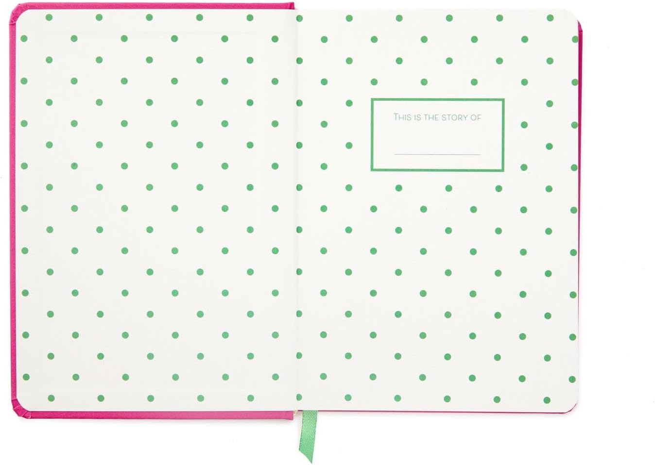 Hallmark Next Chapter Notebook, Hardcover Notebook - 5-Inch Width X 7 Height-Inch - 300 Pages, Bright Fuchsia Cover and Ribbon Bookmark. Manifestation Journal/Mindfulness Journal, for Her image number 2