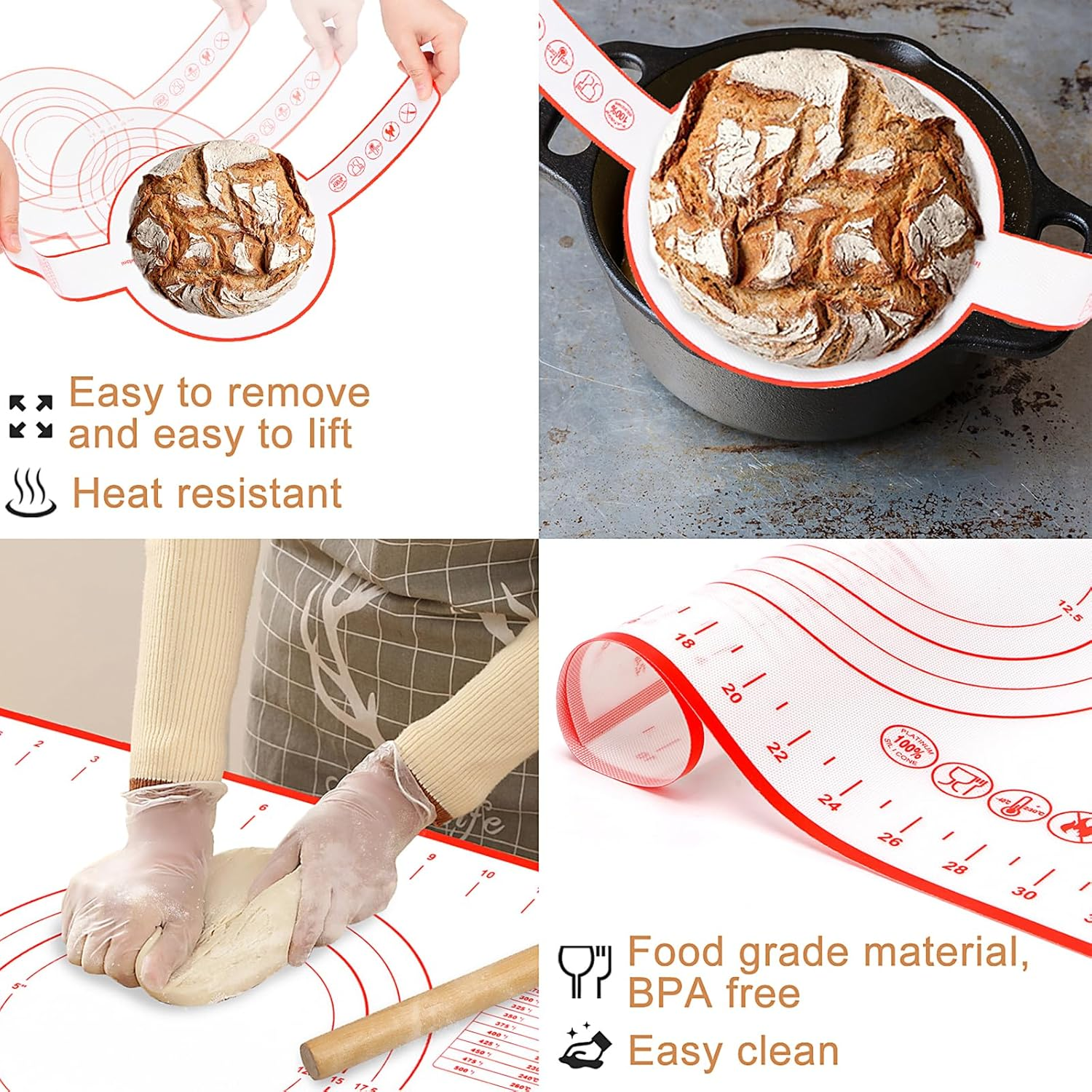 Toowood Sourdough Bread Proofing Basket 2 Pack, 22Cm round & 25Cm Oval Sourdough Banneton Basket, Bread Making Kit, Proofing Bowls for Sourdough Basket image number 1