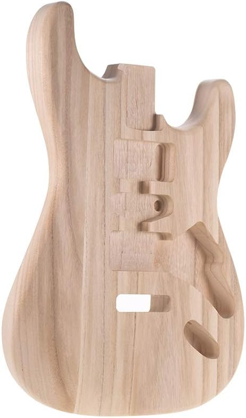ACAGALA ST01-TM Unfinished Handcrafted Guitar Body Candlenut Wood Electric Guitar Body Guitar Barrel Replacement Parts image number 5