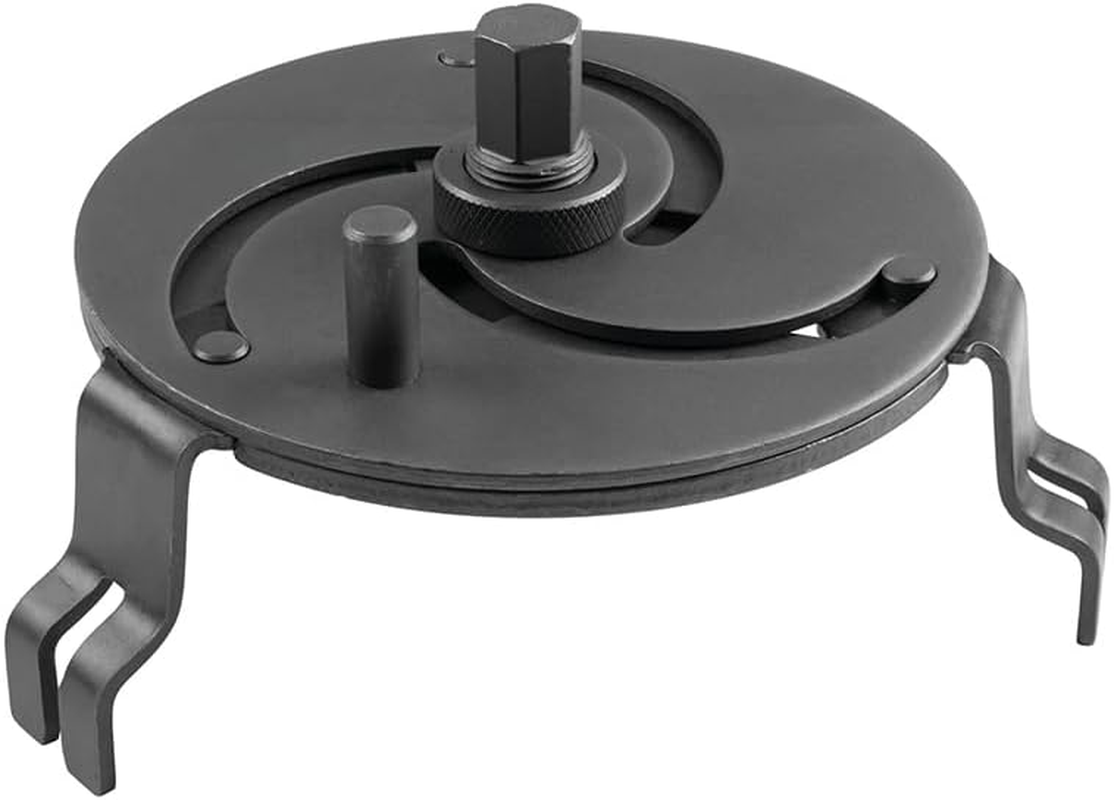 3 Jaw Adjustable Fuel Tank Pump Sending Unit Spanner Wrench, Oil Tanks Wrench, Oil Cover Pump Cap Removal Tool, Ideal for Serrated Fueloil Tank Retaining Rings for In-Tank Fuel Pumps image number 3