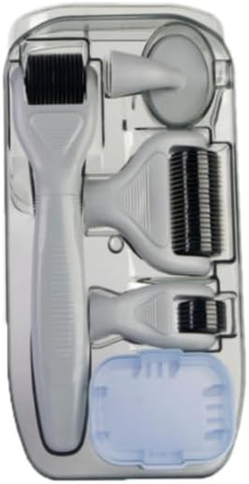 ICB Retail 6 in 1 Derma Roller Set, Black with Grey Color | image number 2