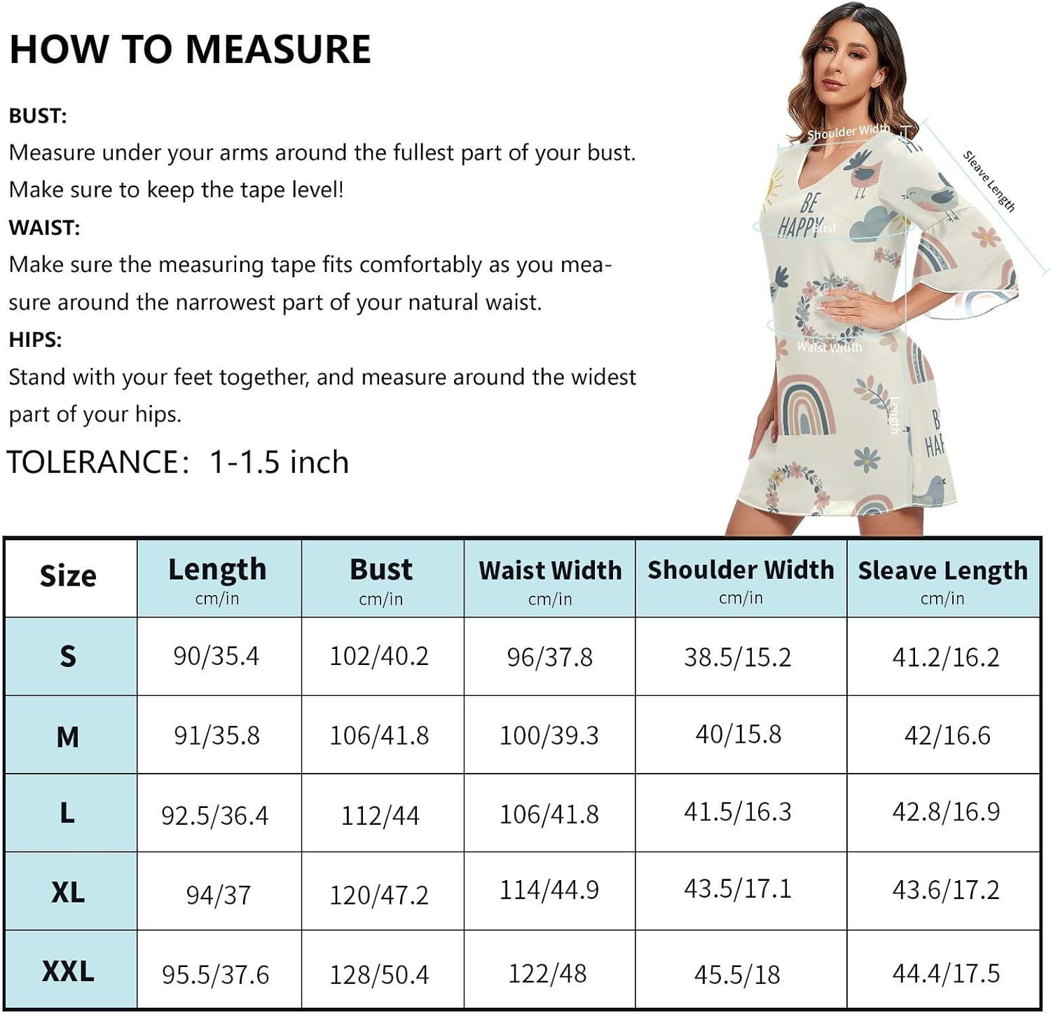 Cyte Cartoon Rainbows Beige Ladies Chiffon Dress Printed Line Maternity Dress