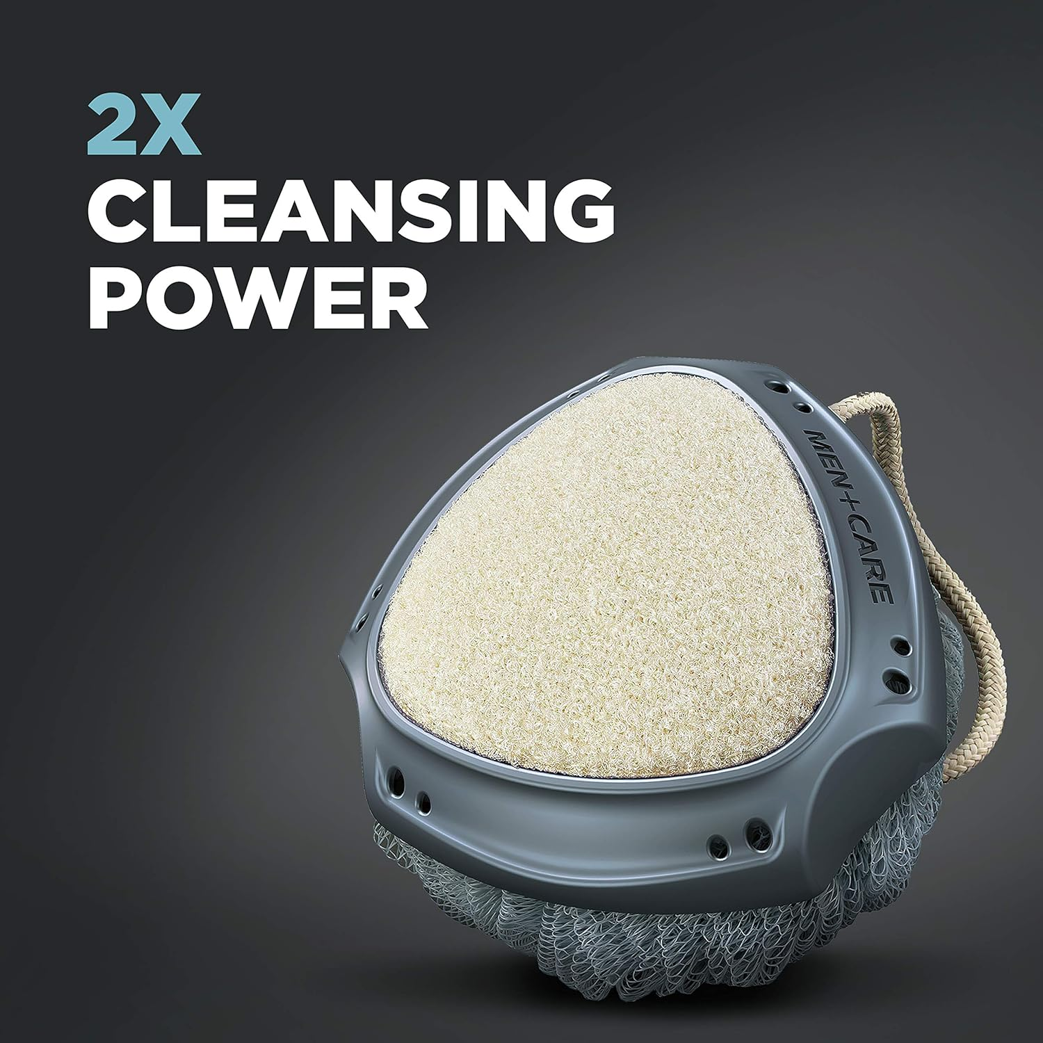 Dove Men+Care Shower Tool for Stronger, Healthy-Feeling Skin Active Clean Scrubs and Exfoliates for a Deeper Clean with Body Wash 1 Count image number 5