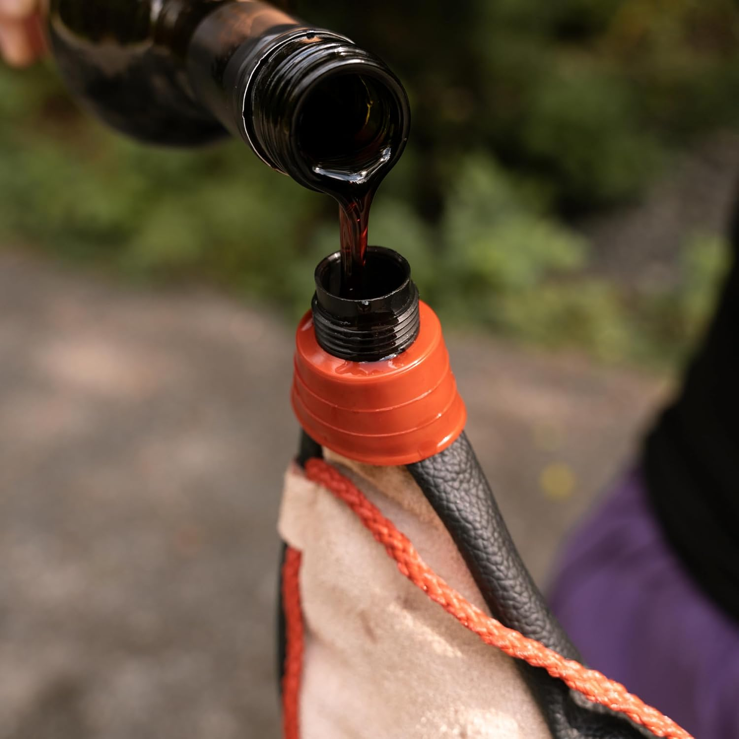 Coghlan'S Traditional Spanish Bota Bag, 0.26 Gallon (1 Liter) Leather Wine Flask with Braided Strap &ndash; Durable Poly Lining for Camping, Hiking, and Outdoor Adventures image number 1