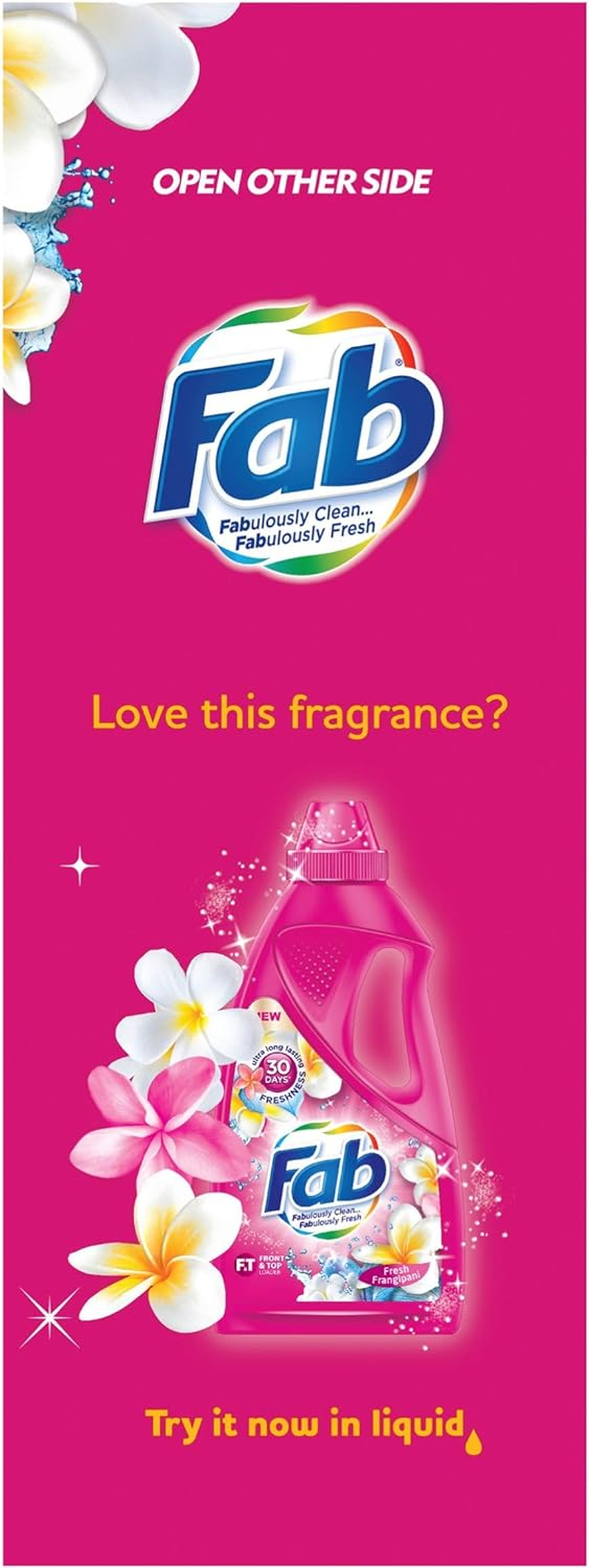 Fab Fresh Frangipani Laundry Powder Detergent 4Kg image number 6