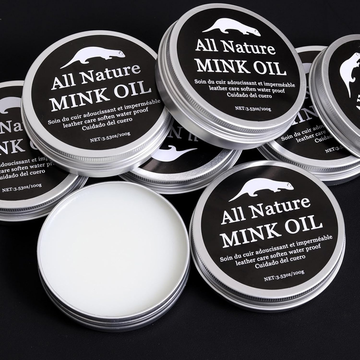 Leather Cleaner - 100G Leather Protection Cream - Mild Care Softener Balm for Couch Bag Car Interior Seat Saddle Shoe Clothes Belt Furniture image number 3