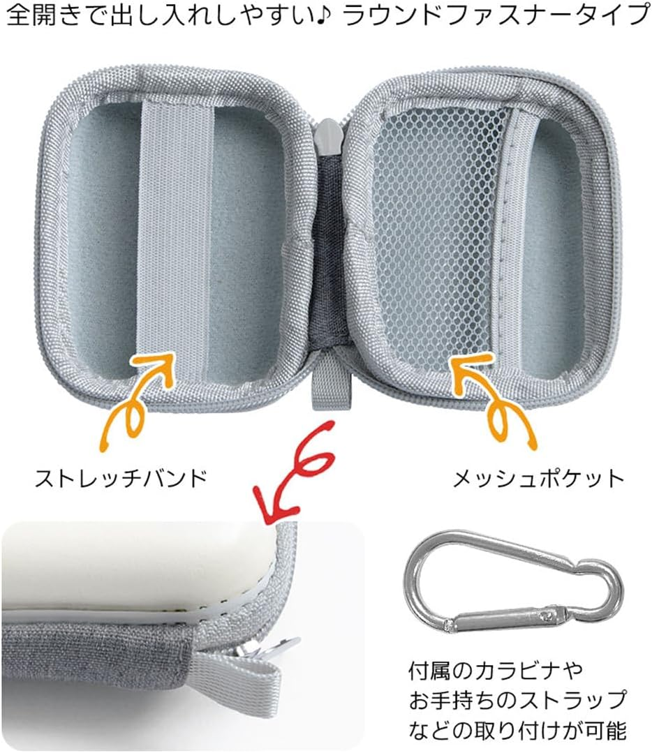 Grand Thunk Gadget Pouch, Small Hard Pouch, Storage, Small Items, Raccoon and Fox Gadget Pouch, SS Cable, Compact, Travel, Business Trip - Tanuki And Fox image number 5