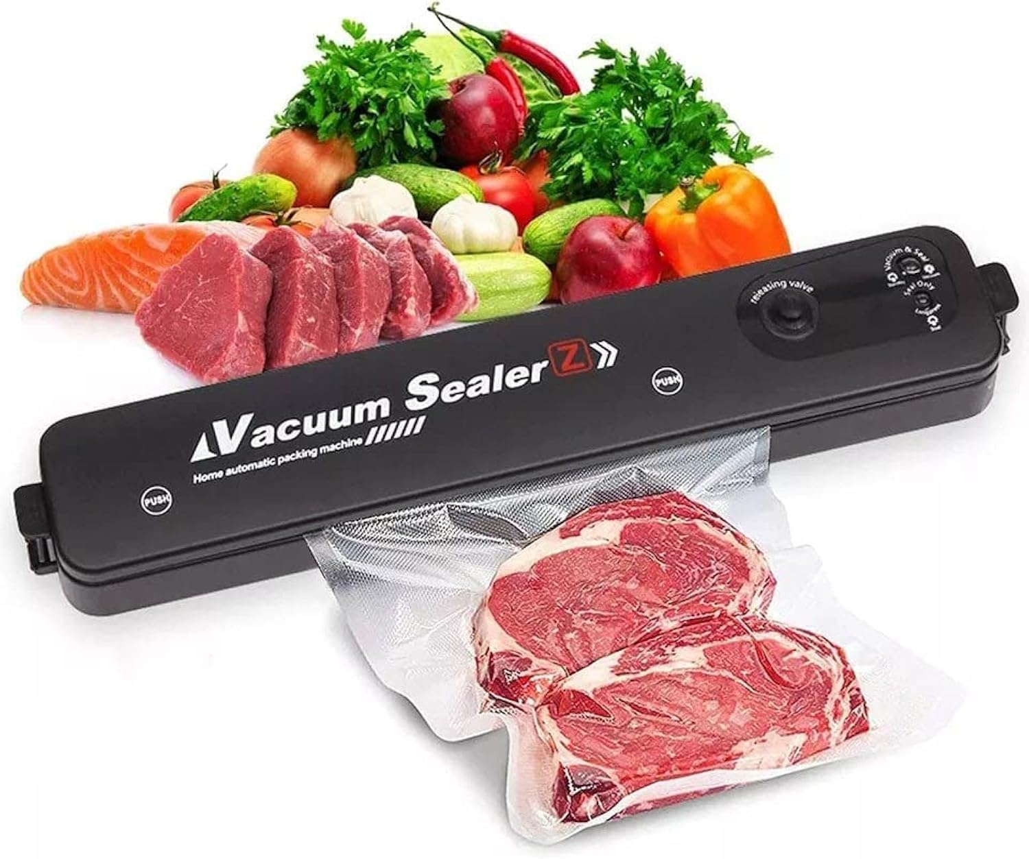 Automatic Vacuum Sealer Machine with 10 Bags - Ultra-Compact & Quiet Food Preservation System for Freshness Lovers, Perfect for Sous Vide and Meal Prep image number 6