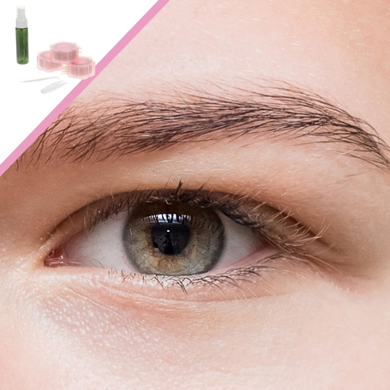 FOMIYES 1 Set Lace Double Eyelid Tapes Instant Strips with Tweezers Spray Bottle Sweat Makeup Tools for Natural Eye Enhancement and Deep Crease Creation Random Color image number 5