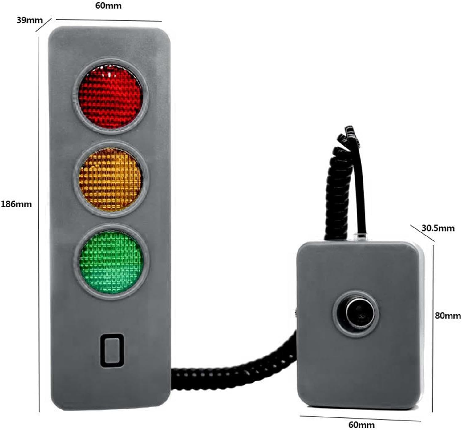 Fenteer LED Garage Parking Aid Stop Indicator 3 Color Indicator Lights Easy Installation Auto Stop Light Garage Parking Assist image number 2
