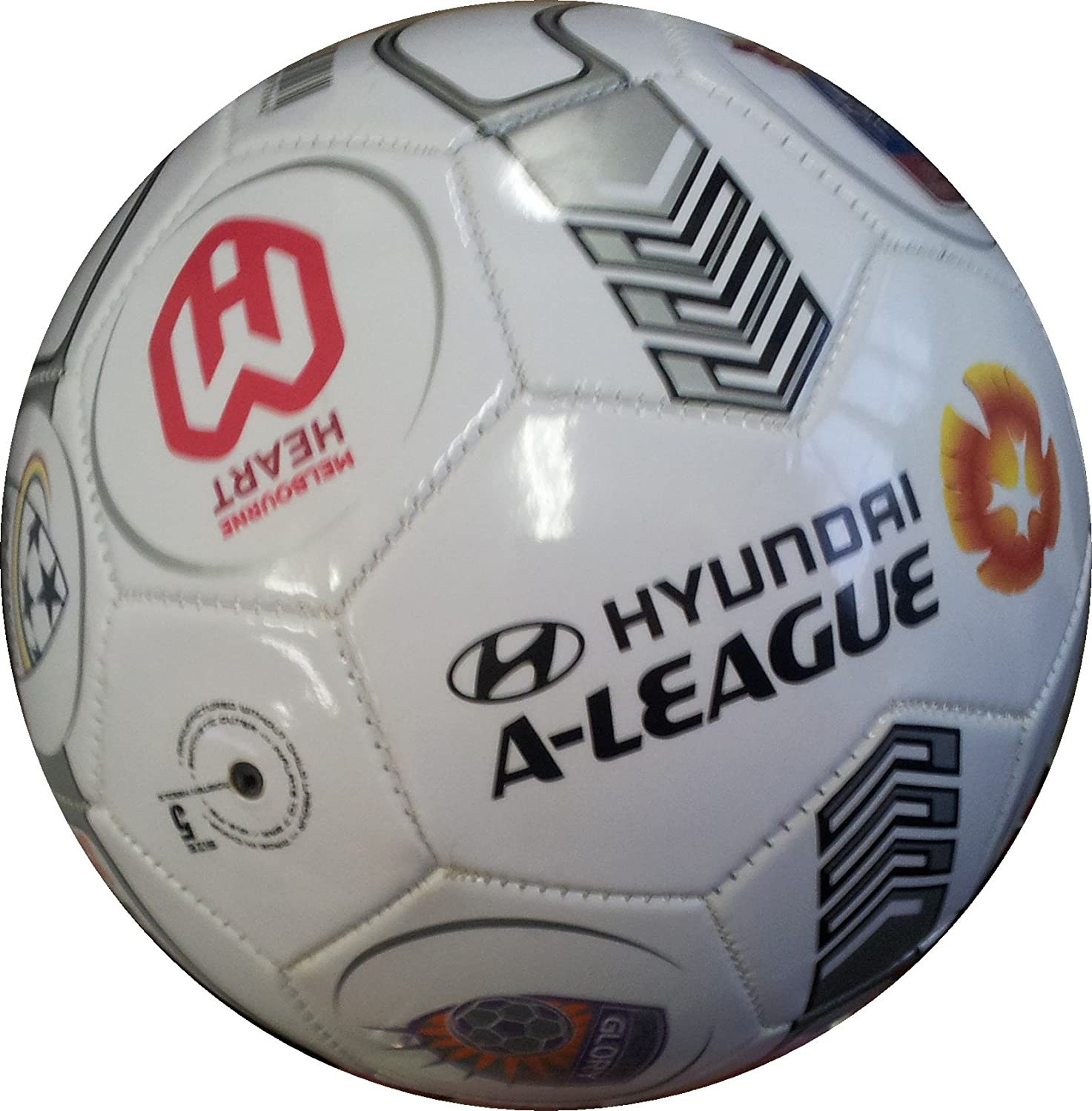 Hyundai A-League All Teams Supporters Soccer Ball, 5 image number 2