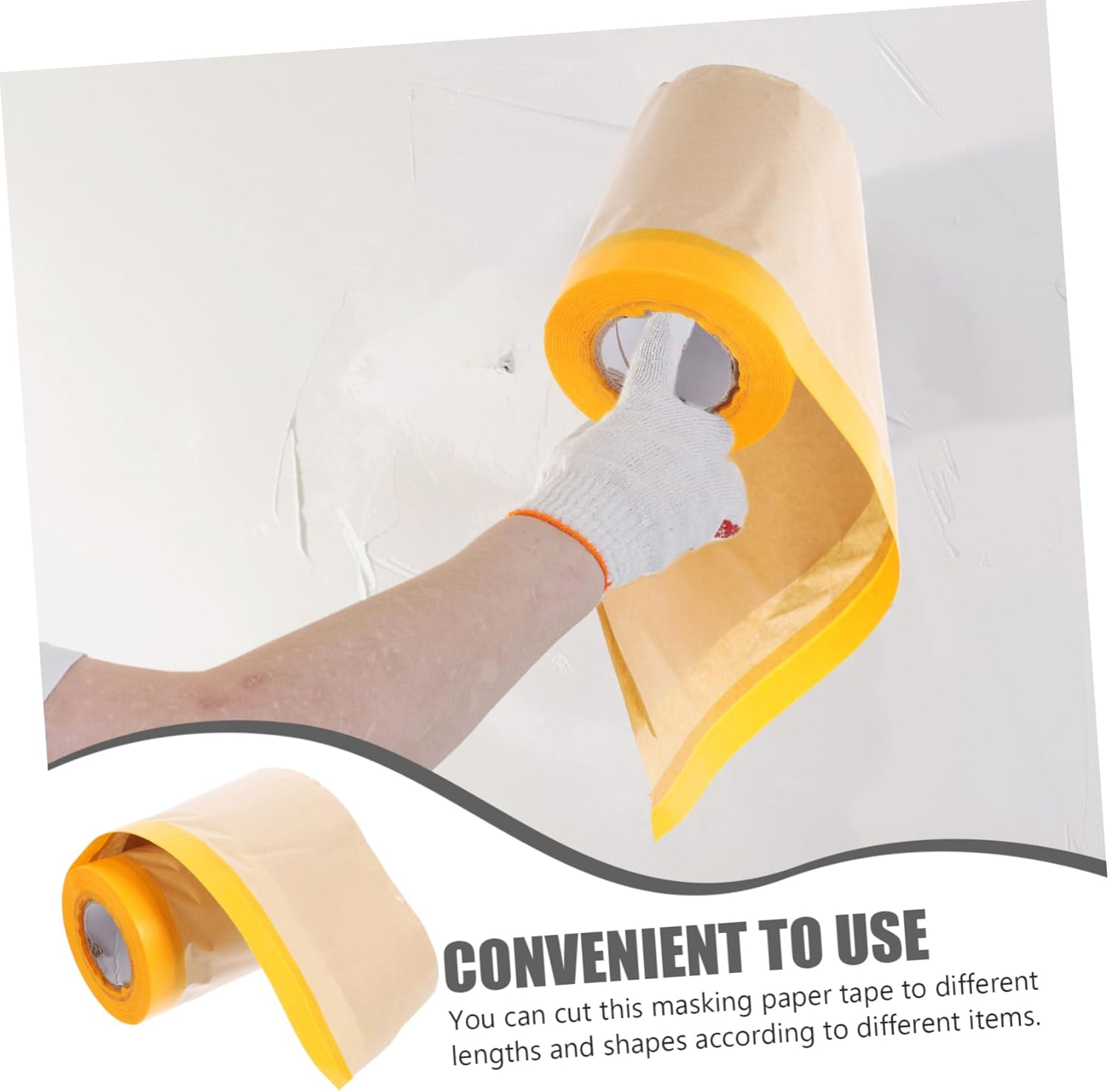 TEHAUX 2 Rolls Kraft Paper Protective Paper for Furniture Cover Surface Home Painting Supplies image number 5