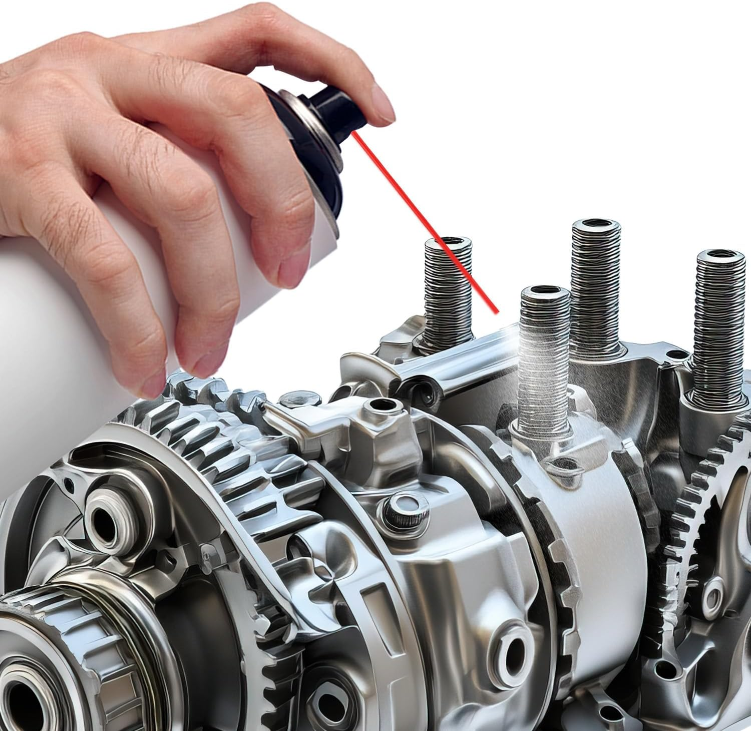 50Pcs Spray Can Replacement Straws with 30Pcs Foam Nozzles, 4.7 Inch Extension Tubes for Aerosol Spray Nozzles Plastic Straws for Paint Lubricant Cleaner Foam in Narrow Spaces image number 1