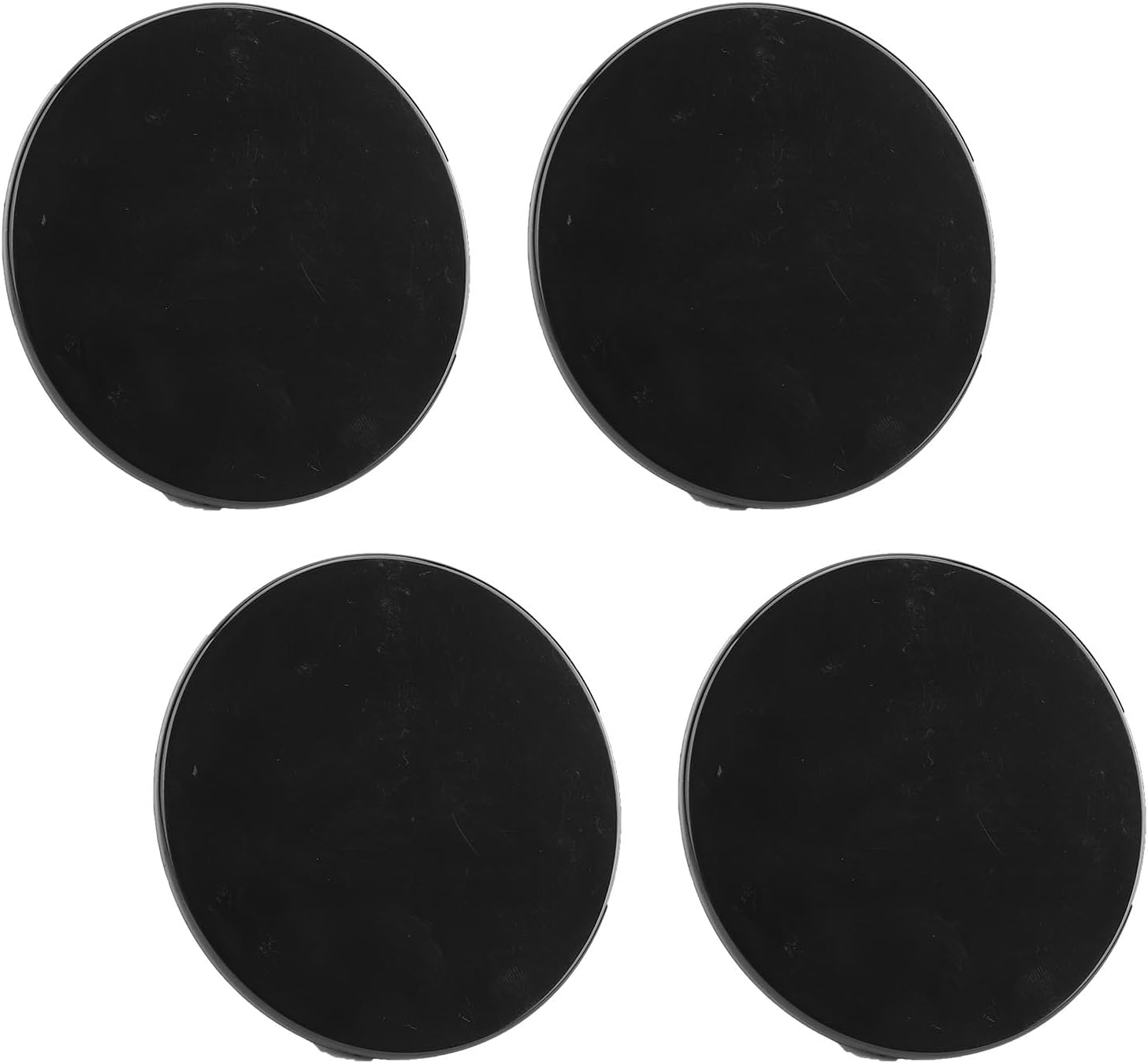 Diyeeni Vehicle Rim Hub Caps, Stylish Look Wheel Center Caps 60MM 0MM OD 4PCS for SUV (Black)