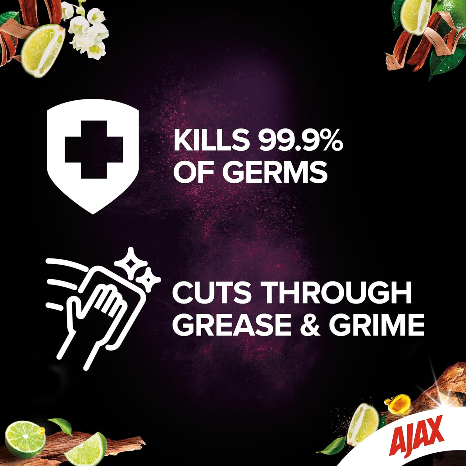 Ajax Luxury Home Multipurpose Cleaning Wipes Crisp Lime & Sandalwood 110 Pack