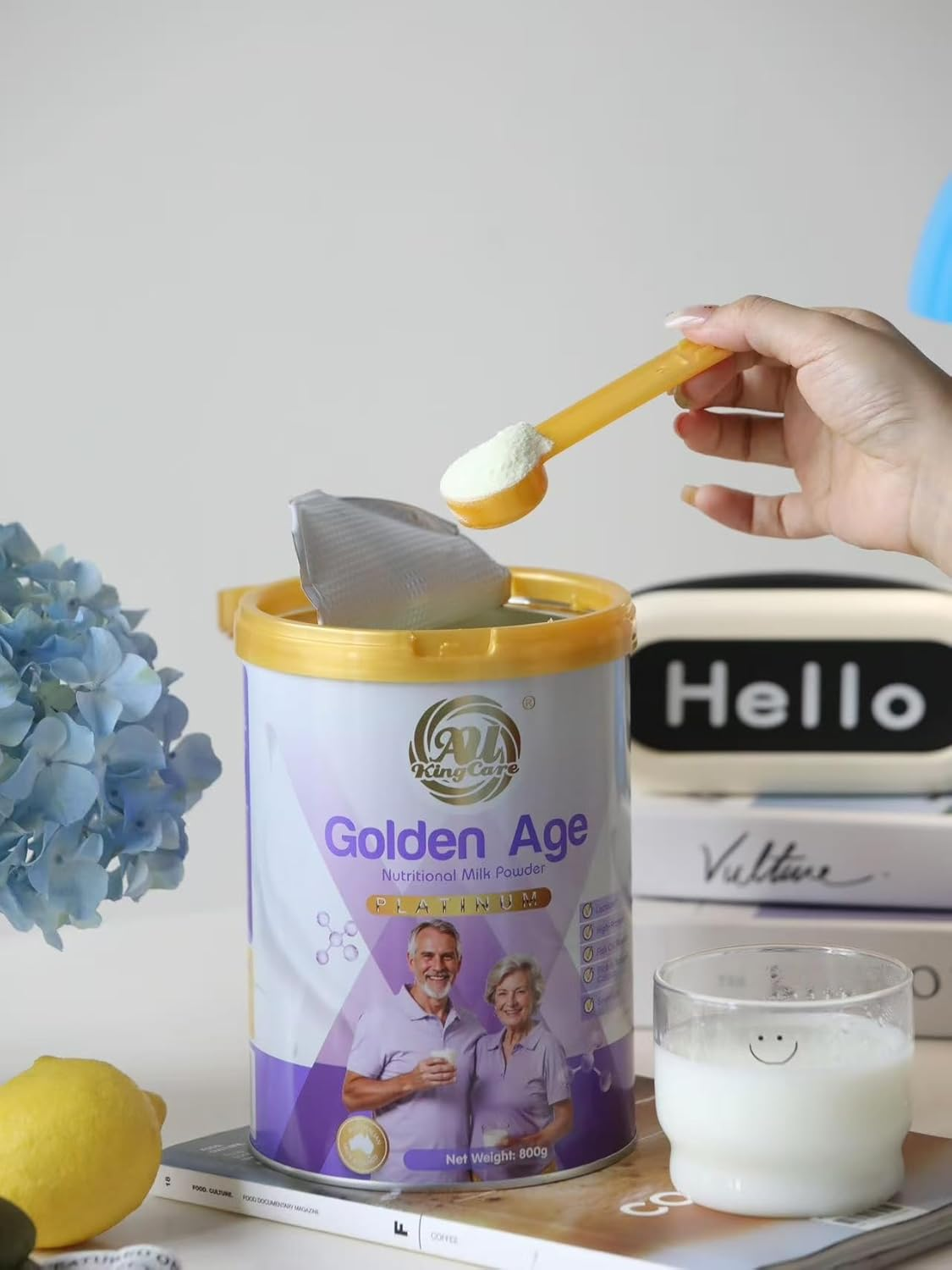 Au Kingcare Golden Age Nutritional Milk Powder,High Protein,Low Gi,800G image number 5