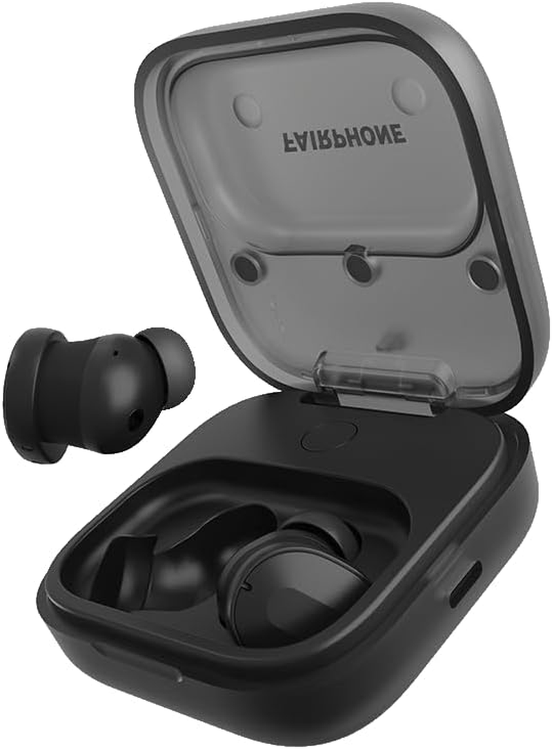 Fairphone Fairbuds True Wireless Earbuds (Active Noise Cancellation, Replaceable Battery, Bluetooth 5.3) Black - White image number 6