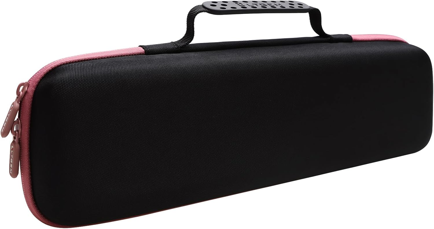 LTGEM EVA Hard Case for Revlon One Step Root Booster round Brush Dryer and Hair Styler - Travel Protective Carrying Storage Bag, Pink image number 3
