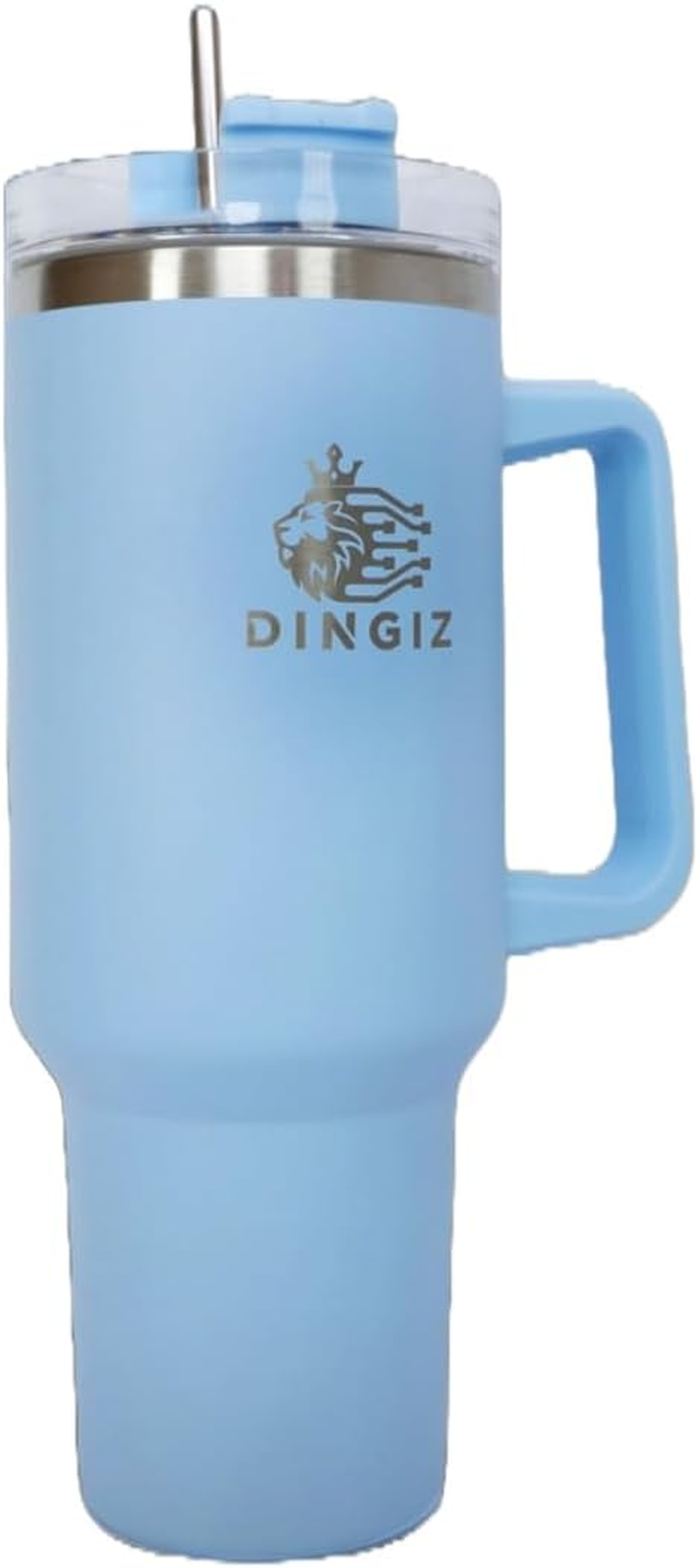 40Oz Stainless Steel Tumbler with Handle &ndash; Double-Wall Vacuum Insulated Travel Mug, Leakproof, Bpa-Free, Transparent Lid, Hot & Cold Drink Cup for Home, Office, Car & Outdoor Adventures image number 4