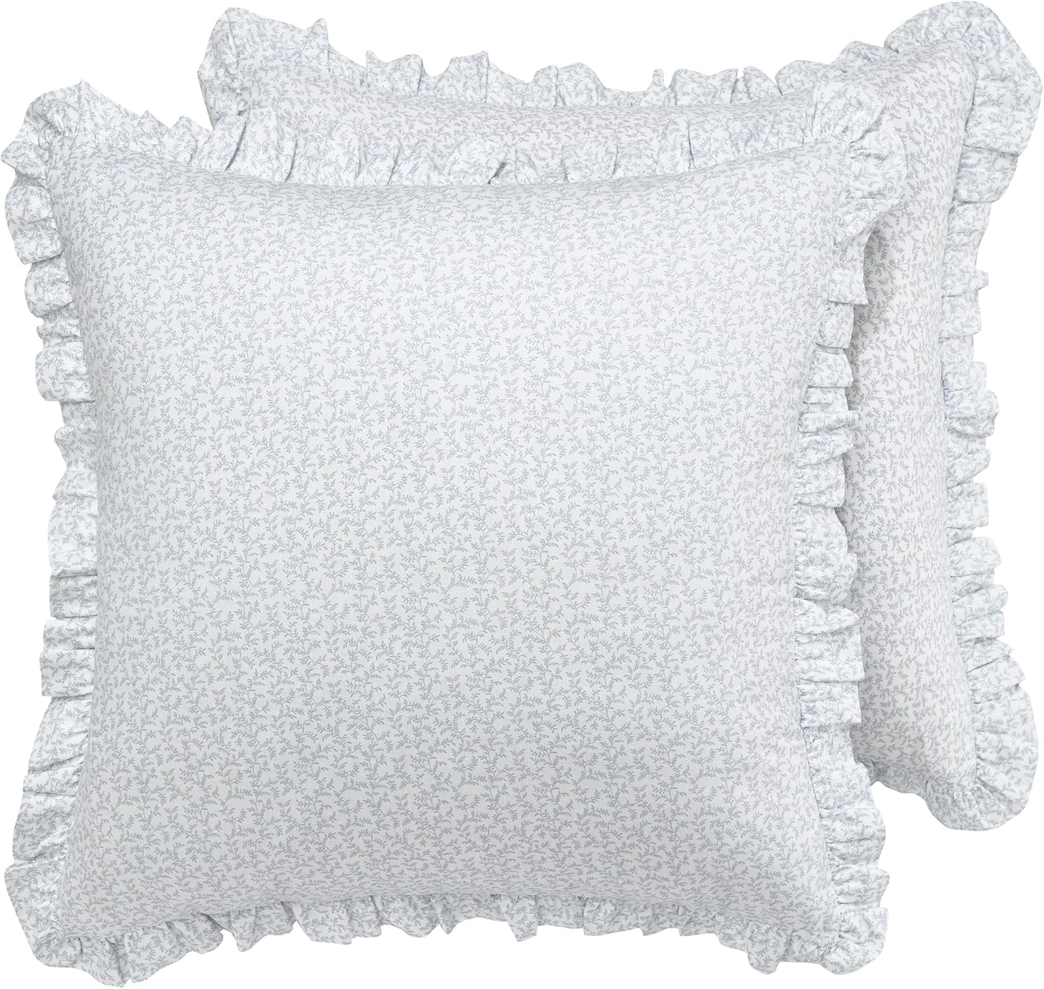 Laura Ashley Throw Pillow Home Decor with Envelope Closure, 1 Count (Pack of 1), Cottage Blue image number 2