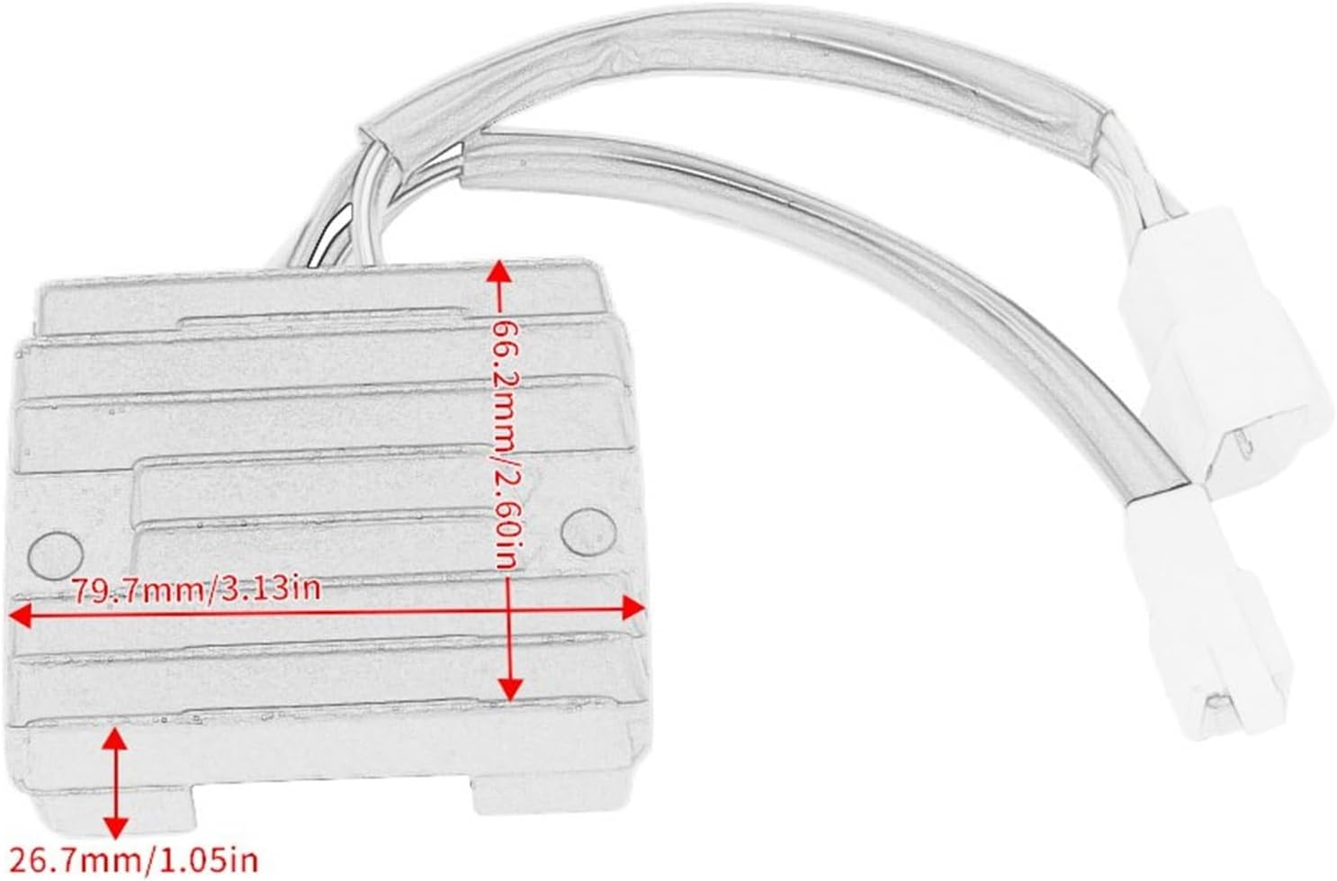 Rectifier Parts Motorcycle Voltage Regulator Rectifier for Kawasaki FB640V FC290V FC420V FC451V FC500V FS481V OEM：21066-2071 image number 5