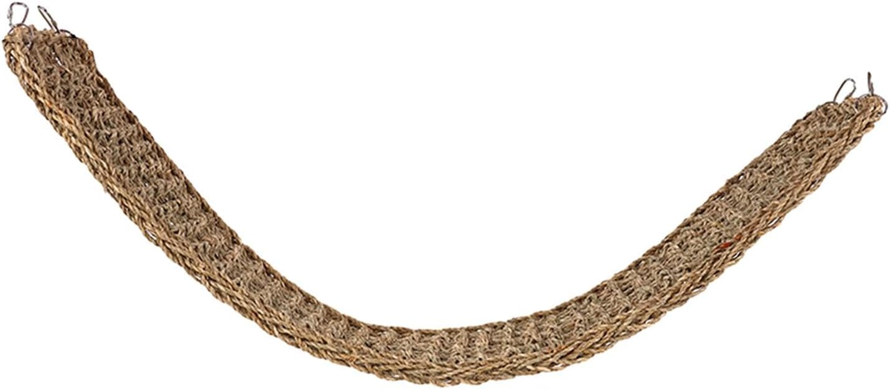 Leefasy Parrot Climbing Rope Ladder Bird Seagrass Mat Activity Center Soft Parrot Hanging Grass Woven Net Hammock for Macaws Walking, 99Cmx18.5Cm image number 1