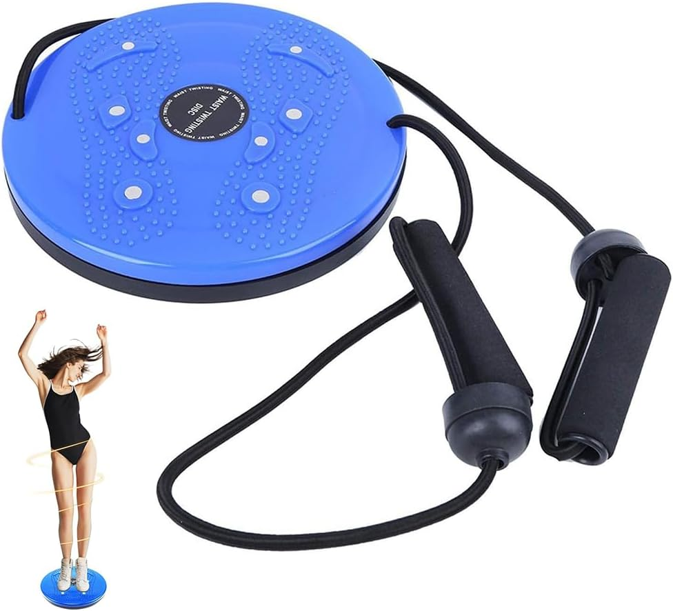 Waist Twisting Disc with Resistance Bands &ndash; Magnetic Twist Board for Exercise, Body Shaping, Slimming & Core Training, Ab Twister Board for Home Fitness, Aerobics & Full Body Workouts image number 6