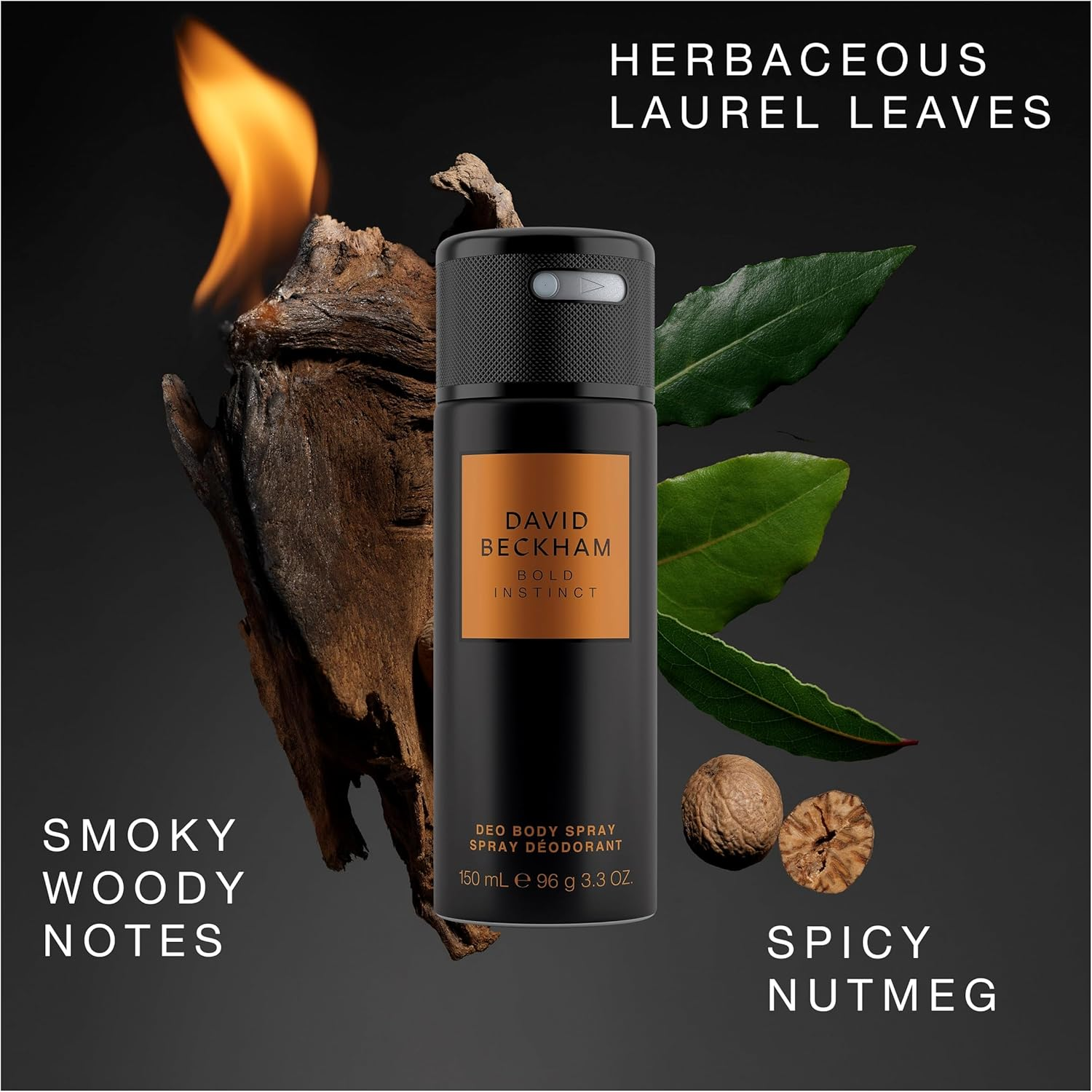 David Beckham Bold Instinct Deodorant Spray for Men 150 Ml image number 2