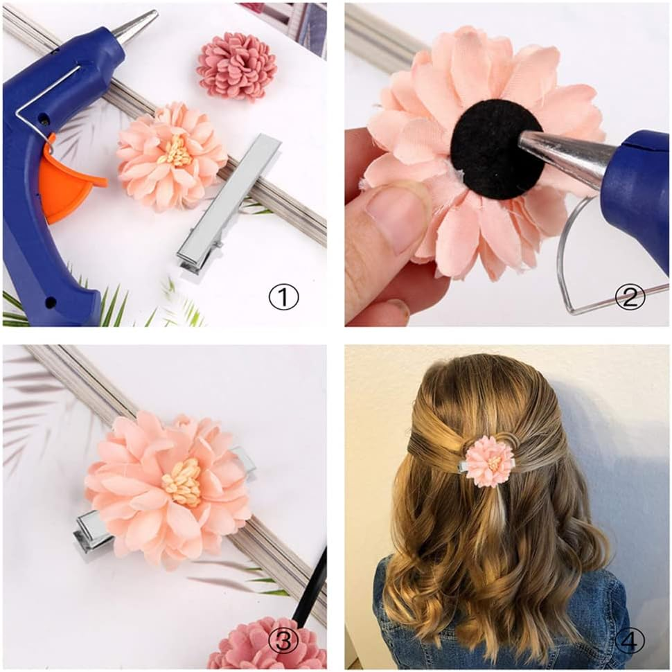 50Pcs DIY Hair Clips Blank Alligator Silver Gold Metal Accessories Kid Women 41Mm Gold image number 3