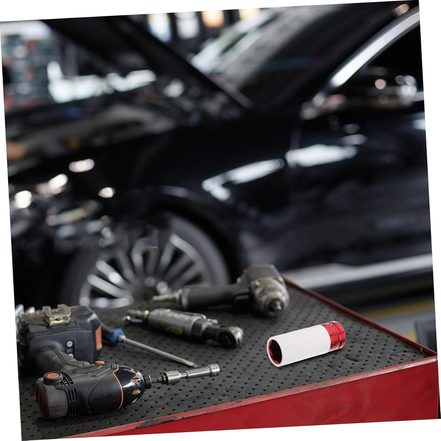 HORIALENCE 4Pcs Thin Wall Lug Nut Socket Wheel Rim Non-Marring Tool Color-Coded Design for Quick Identification Automotive Repair Accessories image number 3