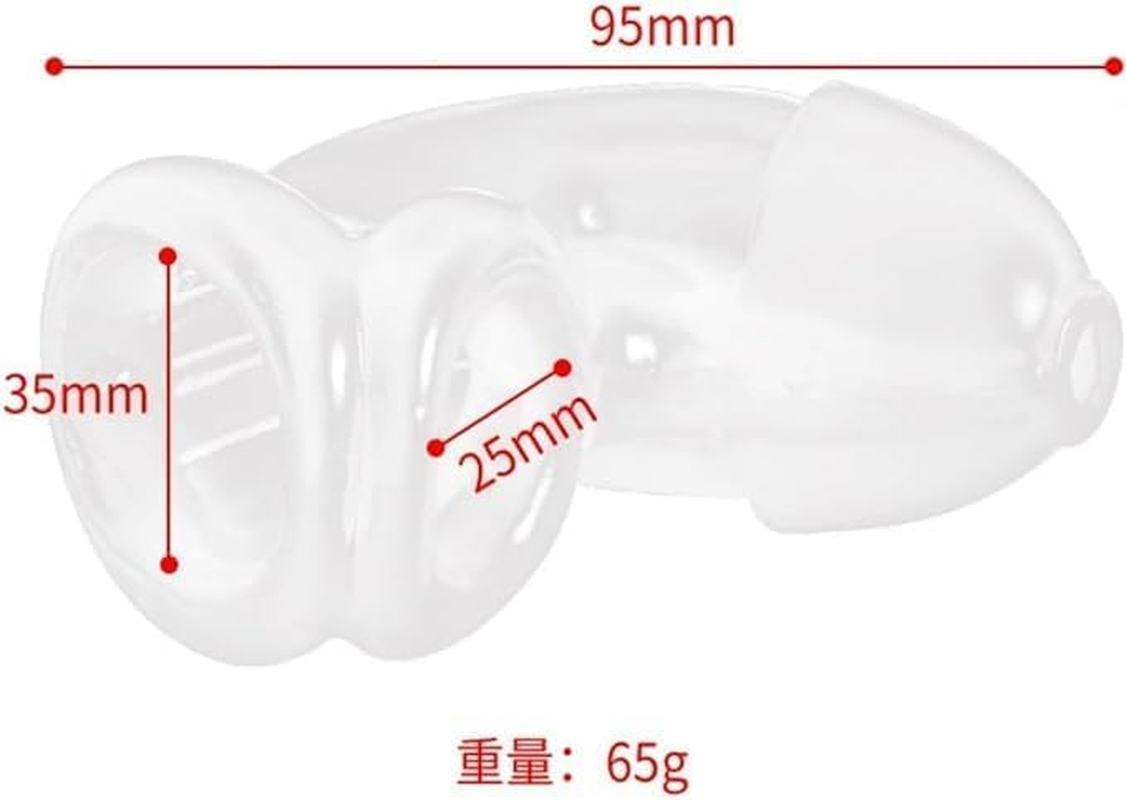 Chastity Device Anal Plug and Silicone Chastity Cage, Latex Penis Sheath Flow into the Anal Catheters Cage Metal Small Male Adult for Men Sex Toys image number 3