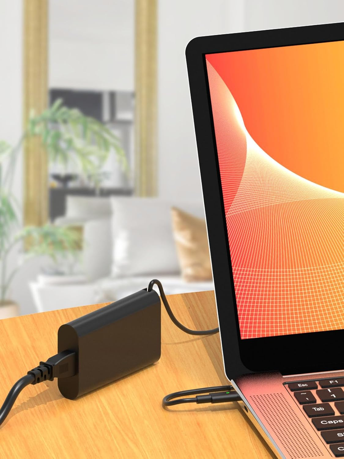 65W USB C Laptop Charger Compatible with DELL XPS 13 15 9350 9360 9365 9370 9380, DELL Latitude 5430 7430 5420 5520 5410 5530 5330 7320 7420 2-In-1 Chromebook 3100 Type C Computer Power Adapter Cord image number 5