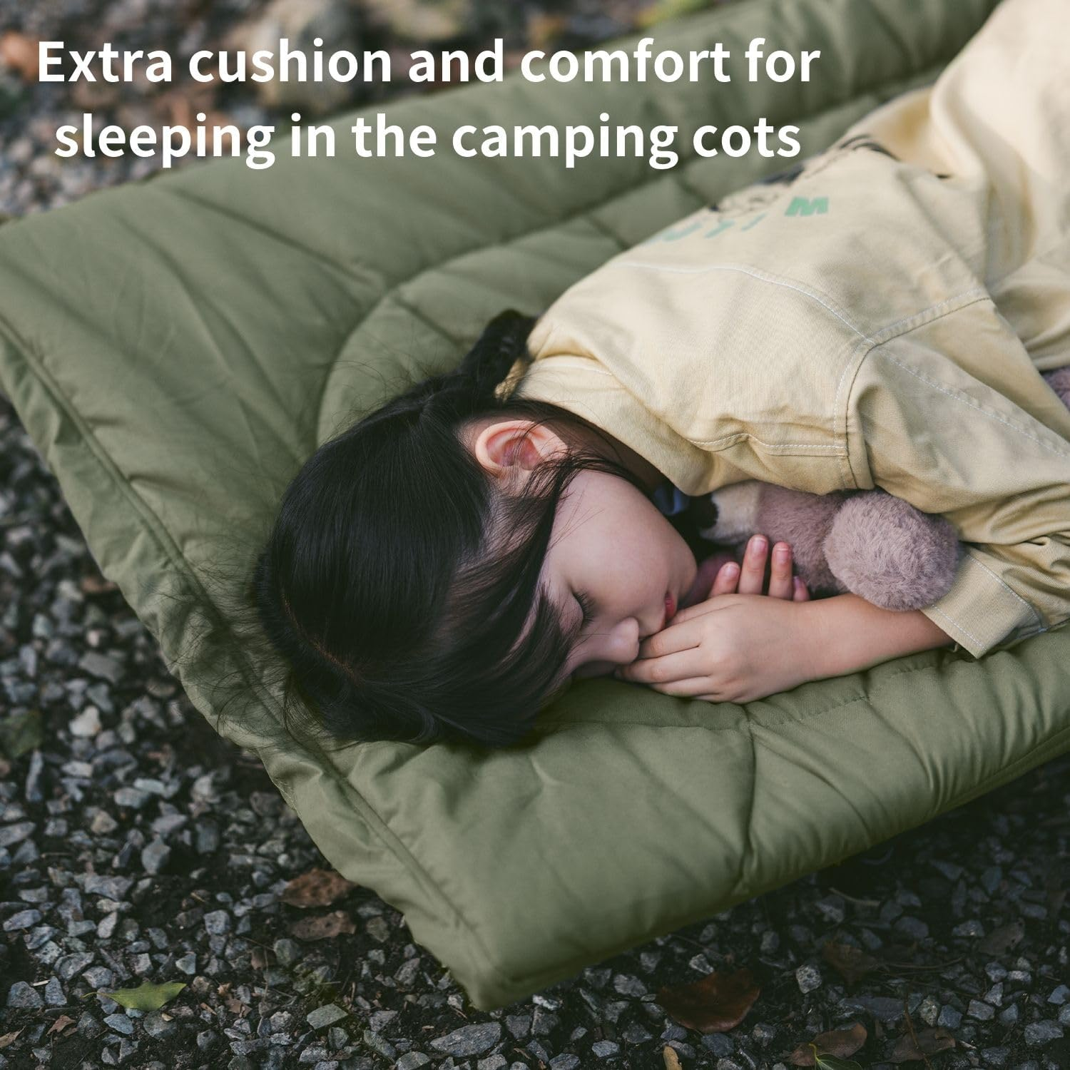 Windhike Naturehike Cot Mattress Pad, Sleeping Cot Pads, Comfortable Lightweight Cot Mat, Cotton Soft Warm Thick Camping Cot Pad, for Outdoor & Hiking, Snap Fasteners on the Bottom, with Storage Bag image number 2